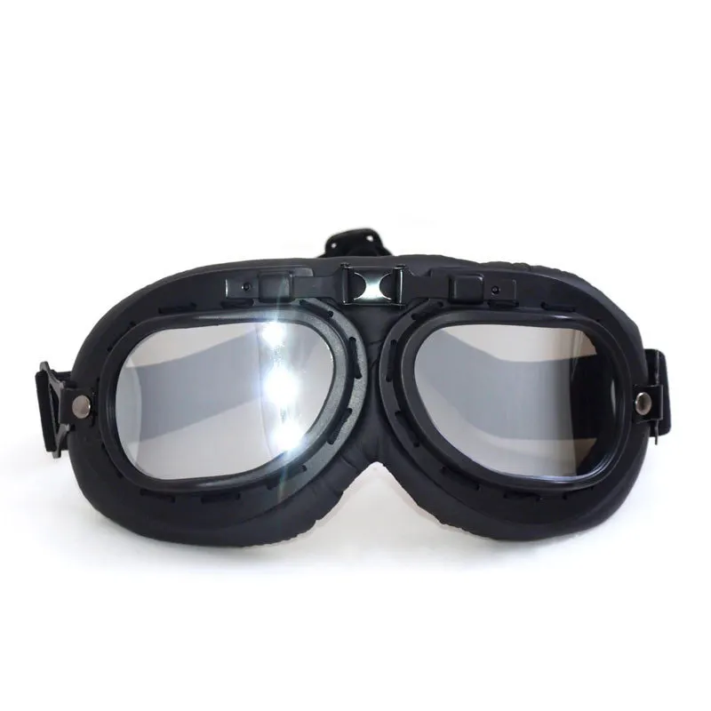 

Retro Safety Eyewear Cycling Goggles ABS Bike Motorbike Glasses UV Protection Block Dust Snow Fog for Motorcycle Racing Hiking