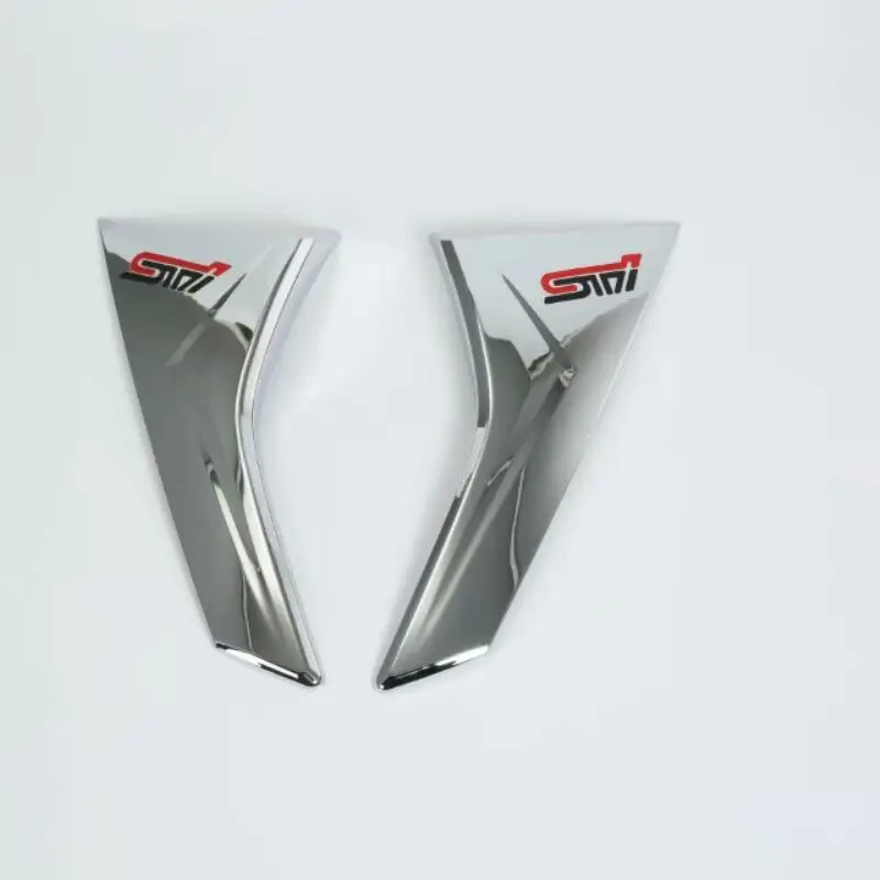 For Subaru XV 2018 Car ABS Chrome ABS Chrome Print Exterior Both Side Rear Window Spoiler Triangle Cover Trim Auto Parts For Subaru XV 2018 Car ABS Chrome ABS Chrome Print Exterior Both Side Rear Window Spoiler Triangle Cover Trim Auto Parts