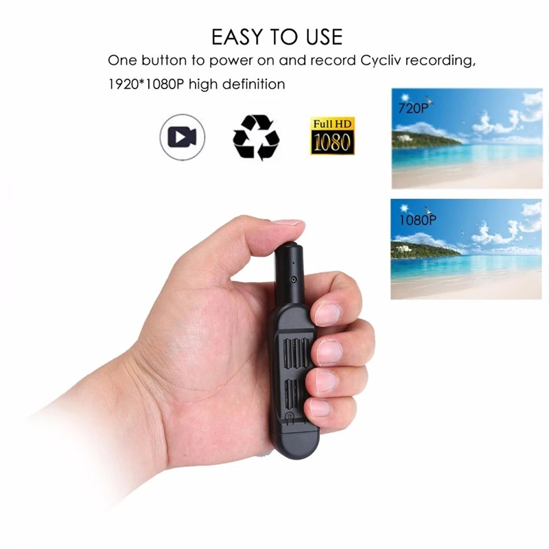  Mini Macchina Fotografica 1080P HD Digital Video Audio Recorder Indossabile DVR Piccola Macchina Fo