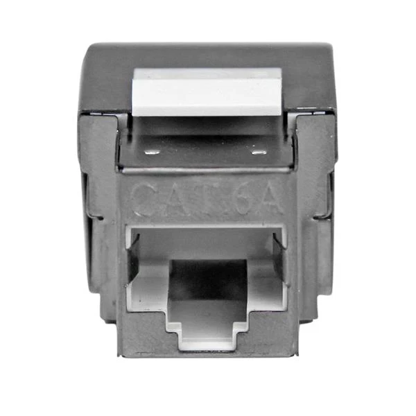 StarTech.com экранированный Cat 6a Keystone Jack RJ45 Ethernet Cat6a стены Джек Уайт 110 Тип белый 21 мм 38 1 16