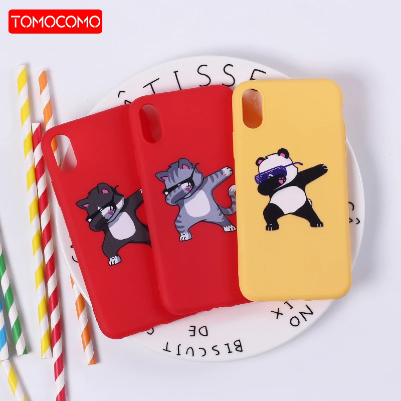 Милый мягкий силиконовый чехол для телефона с рисунком панды Dab Coque Fundas iPhone 12 Mini XR