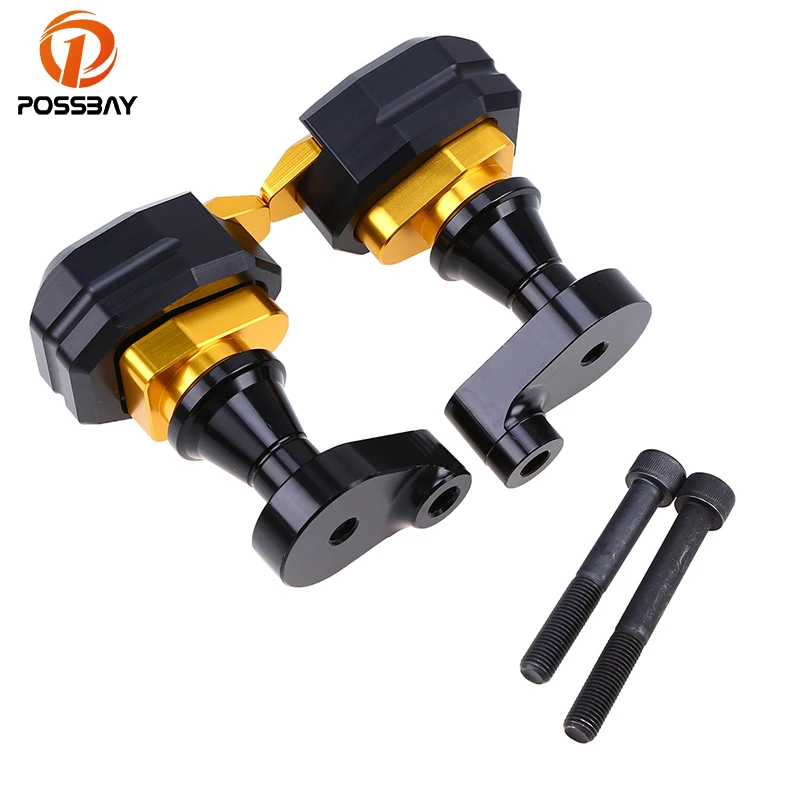 

POSSBAY 1Pair Left&Right Aluminum Motorcycle Frame Sliders Anti-Crash Protection Dirt Bike Parts Fit for Yamaha R1 2007-2008