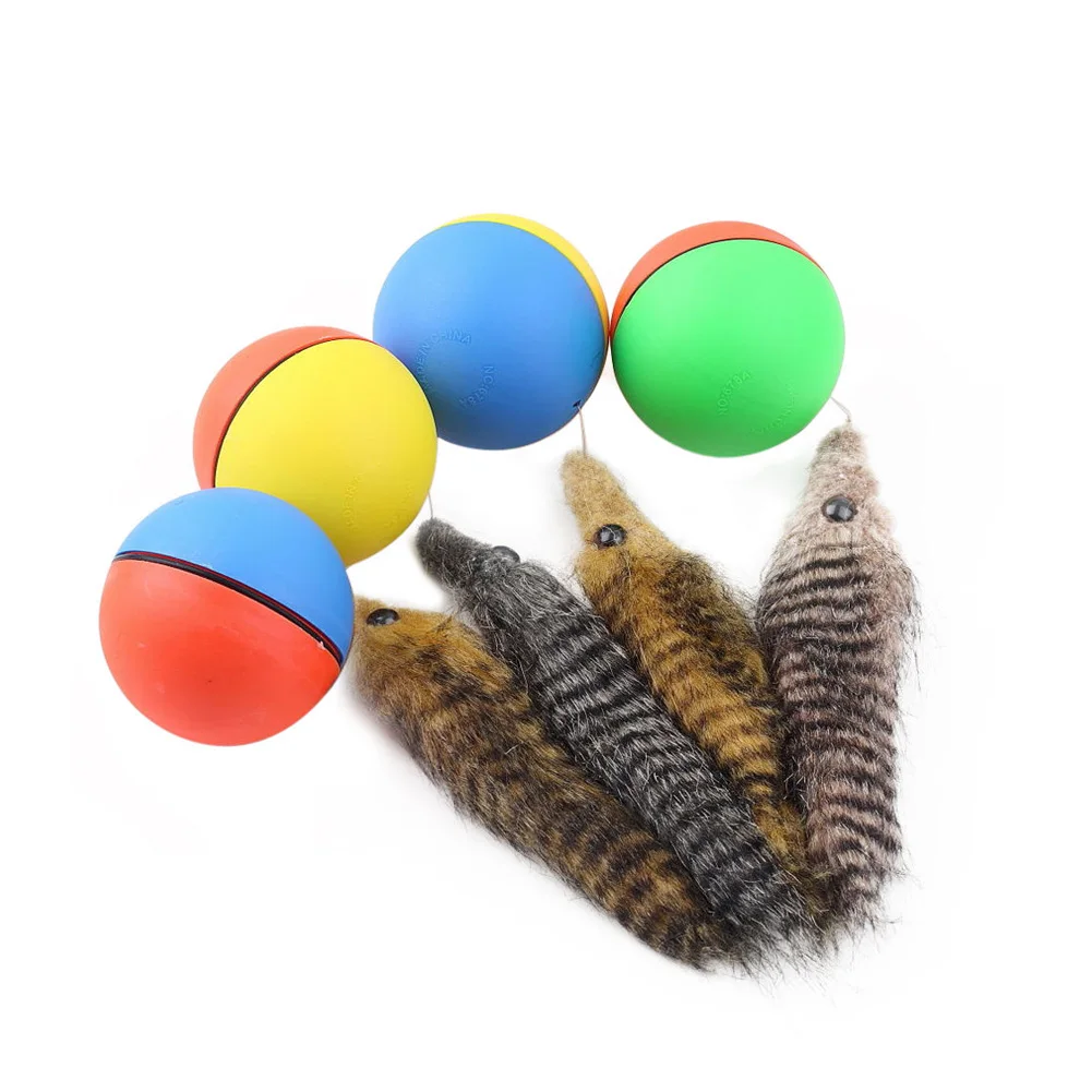 

Dog Cat Toy Pet Beaver Weasel Puppy Rolling Play Random Alive New Pet Toy Jump Ball Pet Supplies