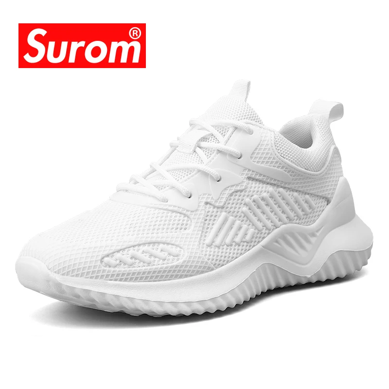 SUROM Мужские дышащие модные кроссовки 2019 новая кружевная Нескользящая