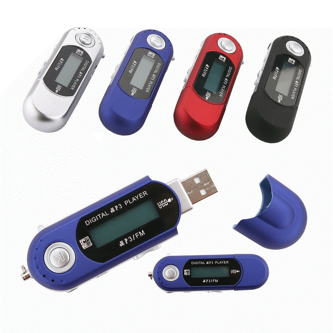 Портативный mp3 плеер Walkman Mini USB с флэш памятью ЖК экран поддержка флеш памяти 32 Гб