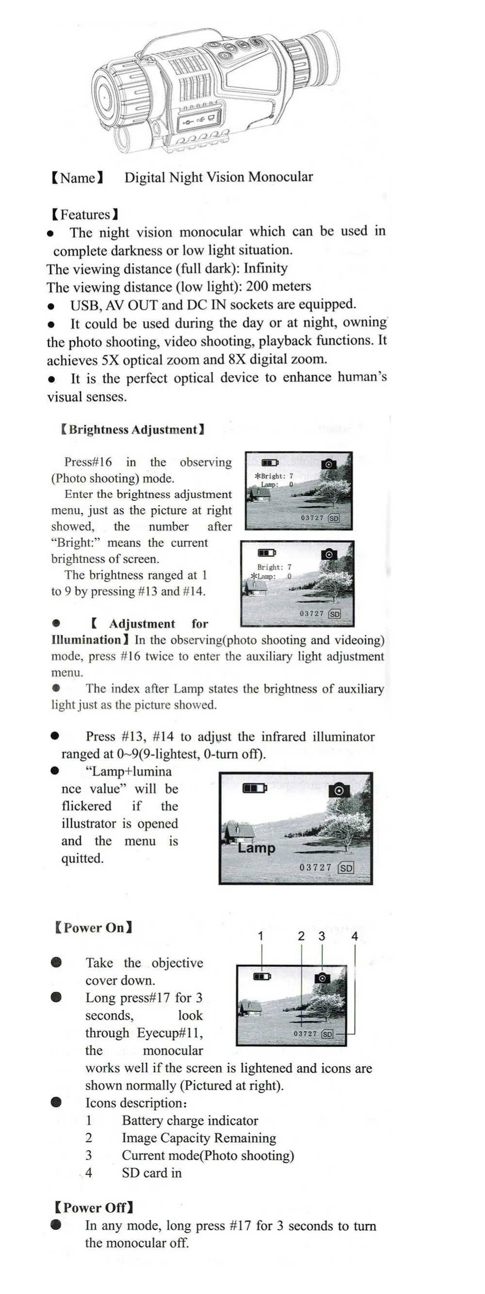 5x40-Infrared-IR-Digital-Night-Vision-Monocular-Scope-200-Meters-Zoom-5X-5MP-Digital-Camera-Video-Photo RL29-0003-10