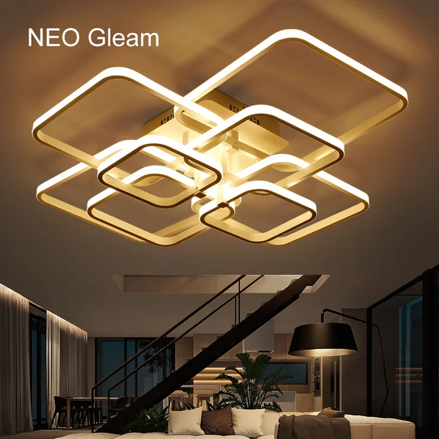 neo gleam rechteck acryl aluminium moderne led deckenleuchten für ... - Moderne Deckenleuchten Fur Wohnzimmer neo gleam rechteck acryl aluminium moderne led deckenleuchten für ... - Moderne Deckenleuchten Fur Wohnzimmer