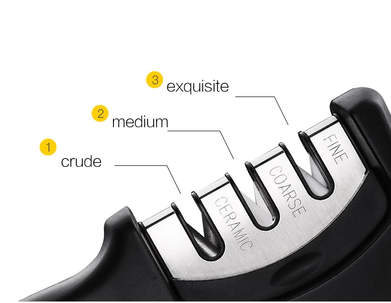 1 шт. 2/3 ступеней керамические функции точилка для ножей точильный камень нож кухонные инструменты профессиональный шлифовальный