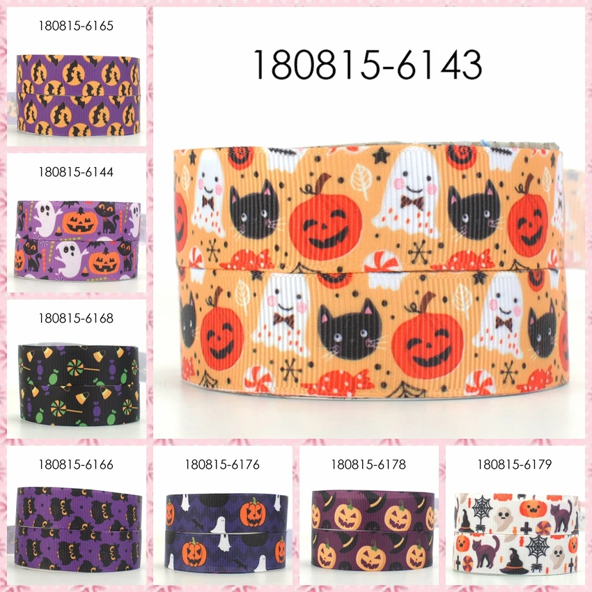 New Halloween Ribbon Grosgrain Batch Ribbons Saten Halloween