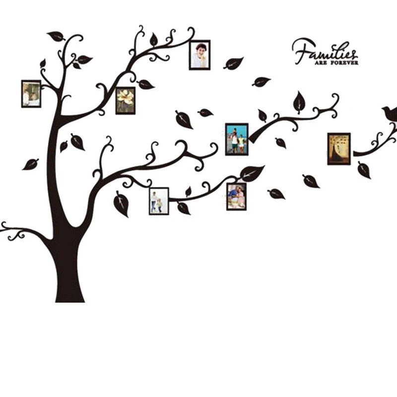 2018 New Removable Family Tree Wall Decal Sticker Large Vinyl Photo Picture Frame DIY
