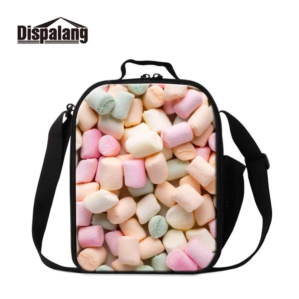 

Famous Spun Sugar Photo Cute Insulated Thermal Lunch Kit Picnic Meal Bags for Kids Fashion Brand Designers Cooler Bag for Girl