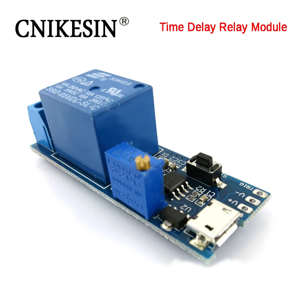 CNIKESIN IC Time Delay Relay Module 5V Timer Switch Conduction Smart