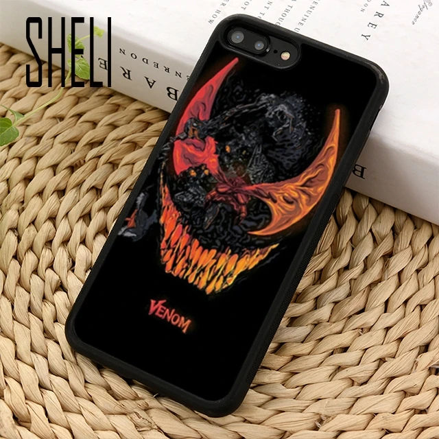 SHELI Venom 2018 чехол для телефона с постером из фильма Том Харди iPhone 5 6s 7 8 plus 11 pro X XR XS Max