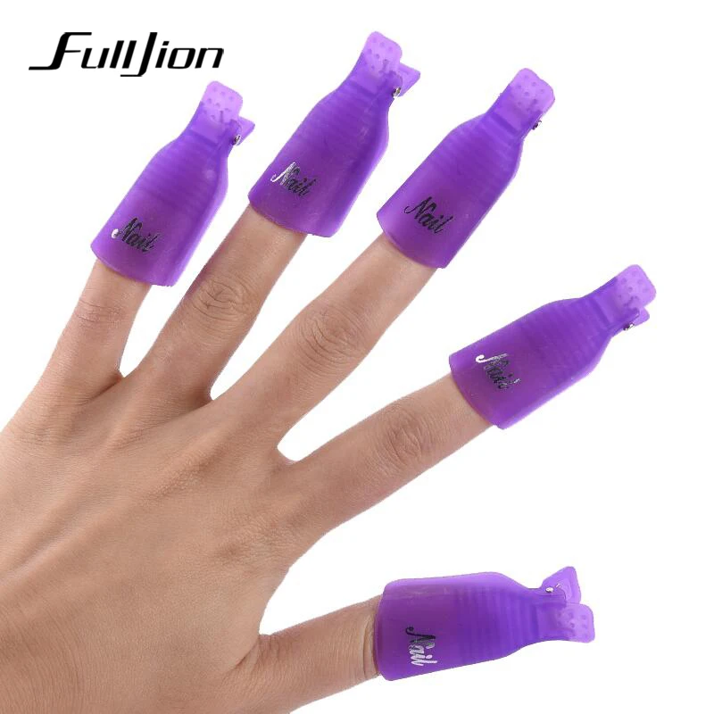 Fulljion 10pcs set font b Nail b font Clips Gel font b Polish b font font