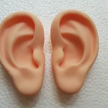 Ушная модель, силиконовая Ушная иглоукалывающая практическая модель, правое и левое обучающие материалы, модель oreille для медицинских исследований