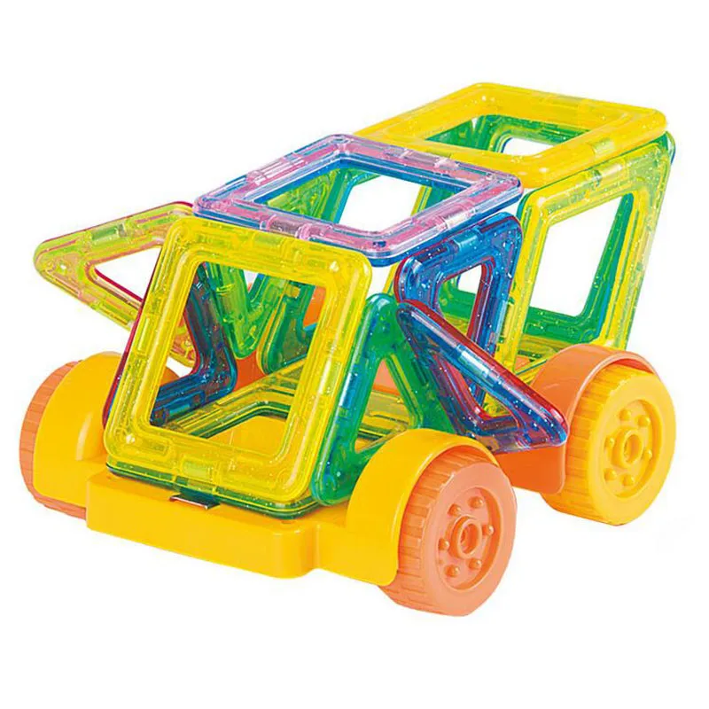 32 шт. автомобиль-Стайлинг DIY 3D Магнитные Строительство Дизайнер здание Конструкторы игрушка мини модели Building Наборы образования детей Игрушечные лошадки