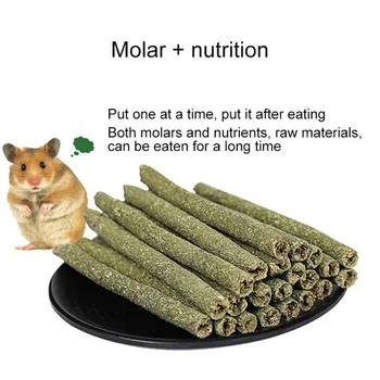 

25 Pcs/lot Bunny Chew Toys for Teeth Organic Fruit Wood Sticks Grass Chew Molar Snack Toy for Chinchilla, Guinea Pig, Rabbit