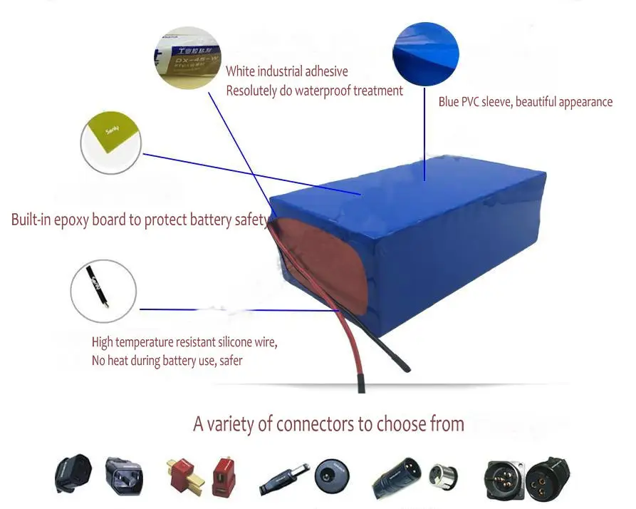 Ternary литиевая батарея 48V10ah15ah20ah25ah30ah литиевая батарея электрический скутер трехколесный велосипед источник питания MTB diy часть