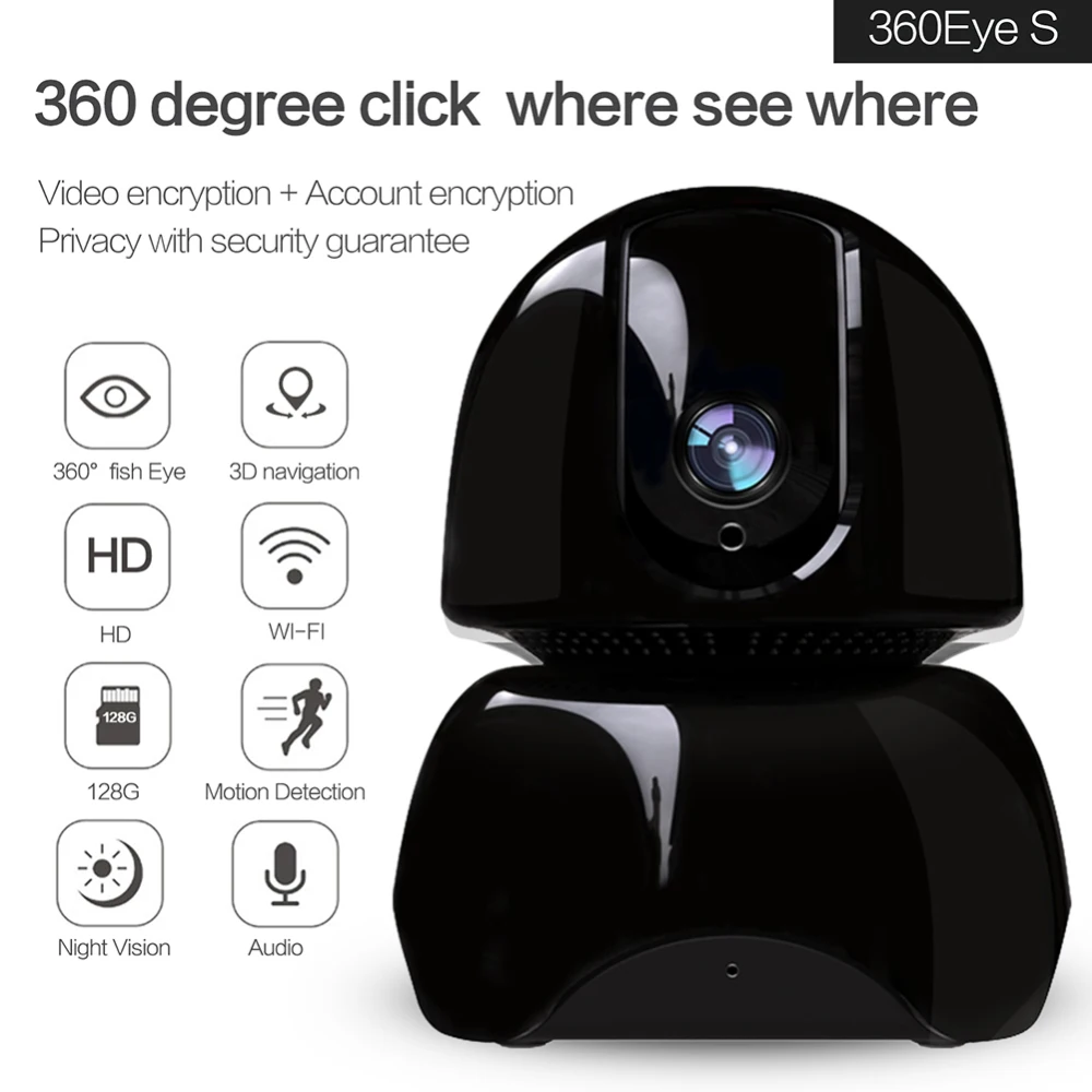 Baby Monitor 1080 P Wireless IP Della Macchina Fotografica 360 ° Panorama WiFi A Casa di Sicurezza