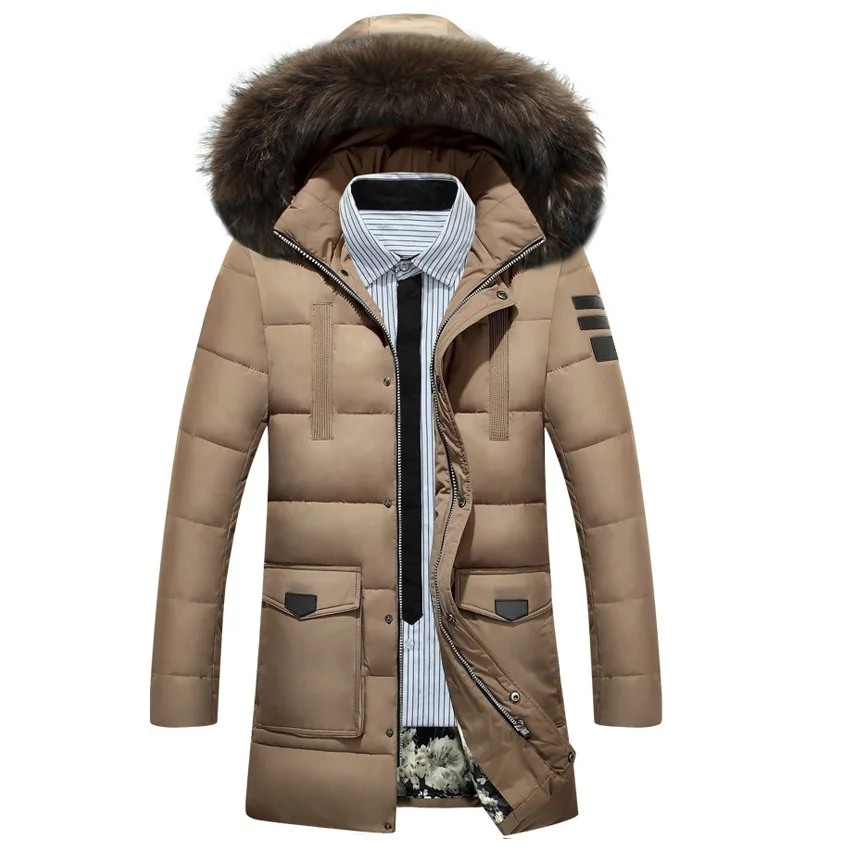 ФОТО Free shipping Brand men jacket parkas 2017 coat thick man jacket warm parka Chaquetas long Cotton-padded jacket 155hfx
