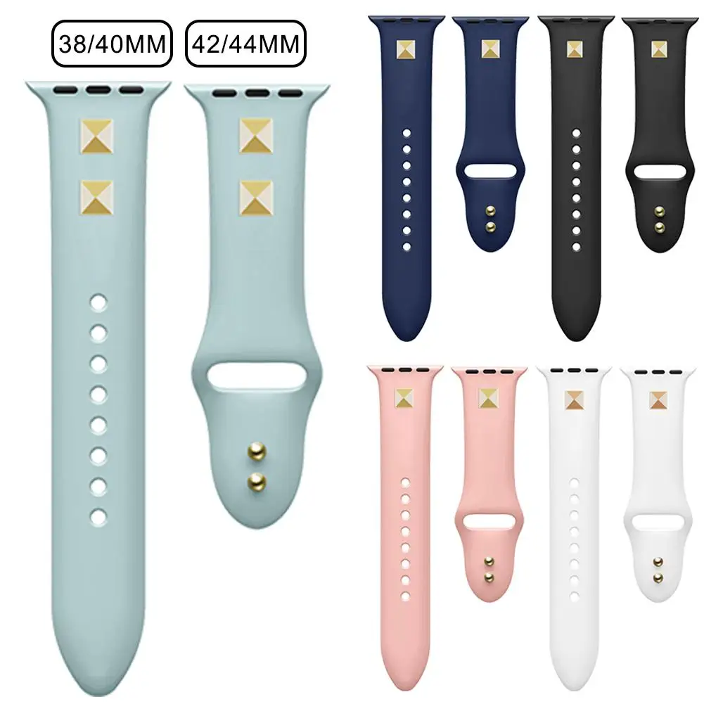 

Silicone Replacement Watchband Sports Wrist Strap Watch Band Series 38MM 42MM 40MM 44MM For Apple Watch IWatch 1 2 3 4