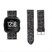 CARPRIE роскошный блестящий кожаный наручный ремешок на замену для Fitbit Versa дропшиппинг AUG 16