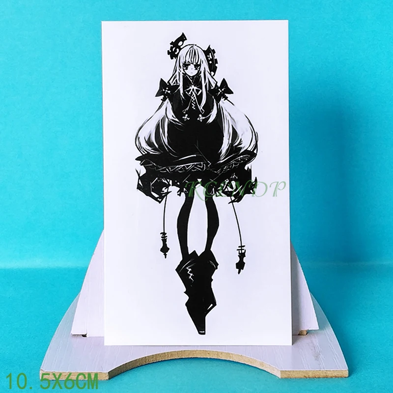

Waterproof Temporary Tattoo Sticker japanese Anime girl Tatoo Fake Tatto Flash tatouage temporaire Wrist Leg tatoos For Women