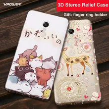 Vpower для Xiaomi Redmi Note 4x чехол 3D рельефный мультяшный чехол на заднюю панель Мягкий силиконовый чехол для телефона чехол s для Redmi note 4x5,5''
