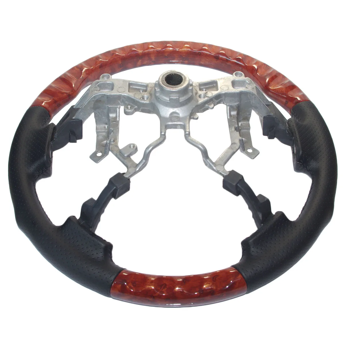 Кожаный деревянный спортивный руль для Toyota Land Cruiser FJ200 LC200 202 Sequoia Tundra 2014 2018 Hiace 2008