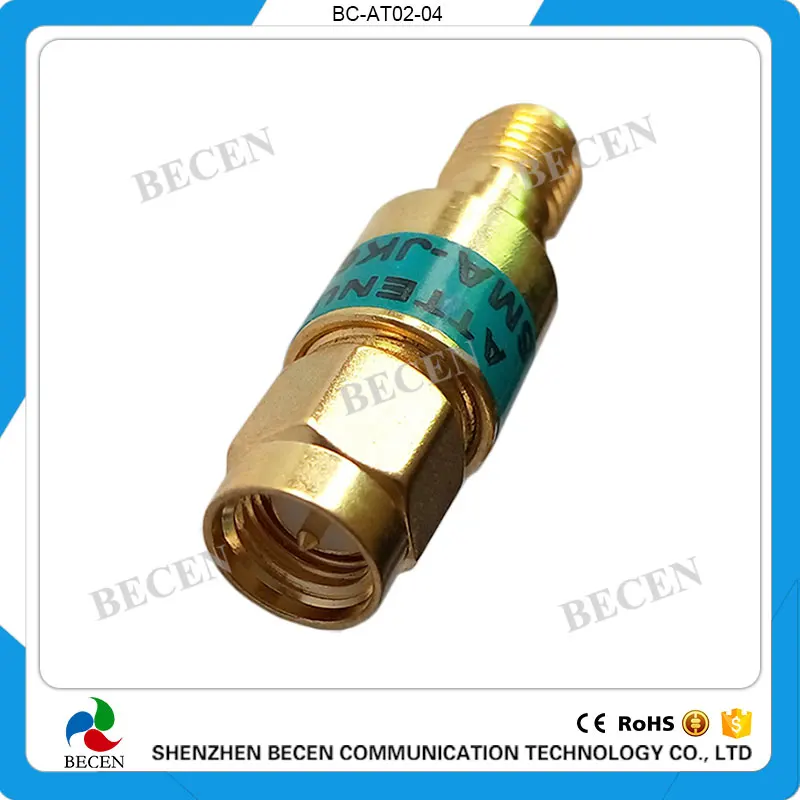 BECEN 2W SMA-JK Коаксиальный RF аттенюатор, DC до 6,0 GHz, 1db, 2db, 3db, 5db, 6db, 10db, 15db, 20db, 30dB