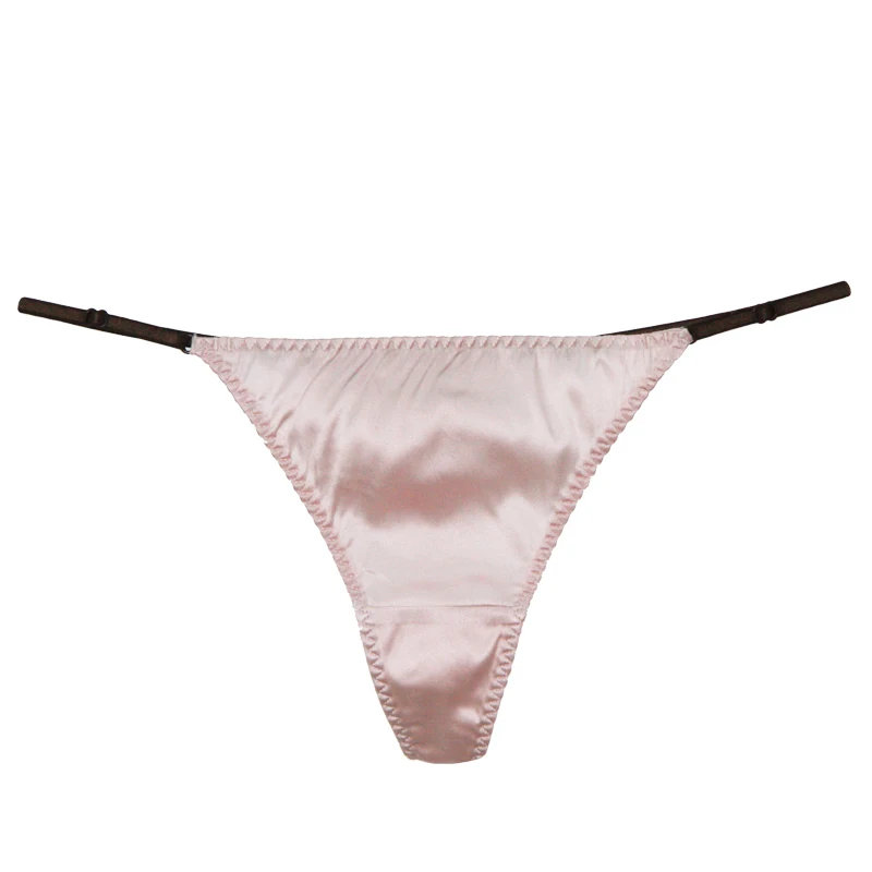 G-string Underwear Sexy Panties Briefs For Women Silk Sexy Thongs T Back Female Adjustable Strips Tangas stringi
