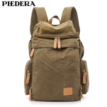 PHEDERA, хит, супер качество, моющийся холст, мужской рюкзак, сумка на плечо, Ретро стиль, мужские дорожные рюкзаки, мужские сумки, Mochila
