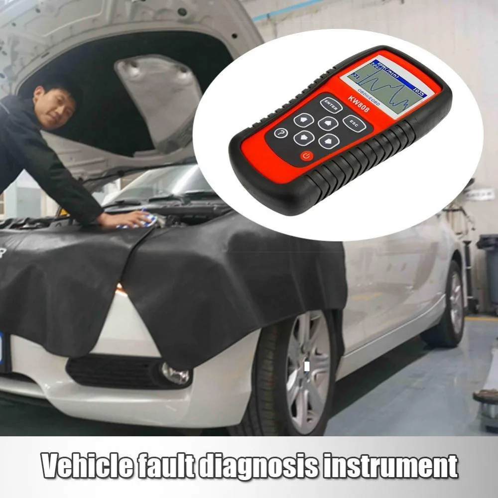 Original Universal Car Diagnostic Scanner Color Red Code Reader Engine Analyzer with Multi Languages