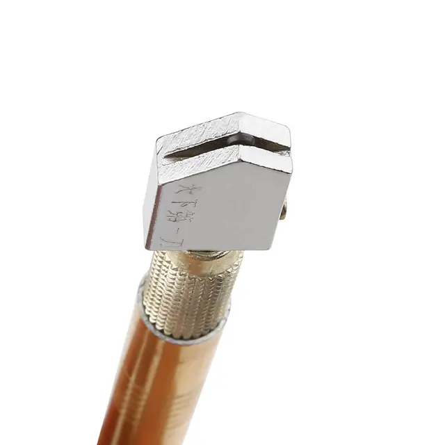Professional Cutting Craft Glazing Tool Metal Handle Steel Glass Rhinestone Self-lubricating Oil Feed Tipped Glass Cutter