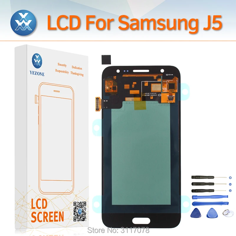 Super AMOLED 5 &quotPantalla для samsung Galaxy J5 2015 J500 SM-J500FN ЖК-дисплей Дисплей сенсорный экран J500M
