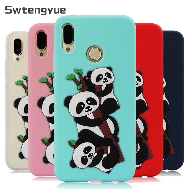

P20 pro Case on For Coque Huawei P20 Lite case 3D Cartoon Panda Soft Silicone case For Huawei P 20 Lite P20 Pro Phone case Capa