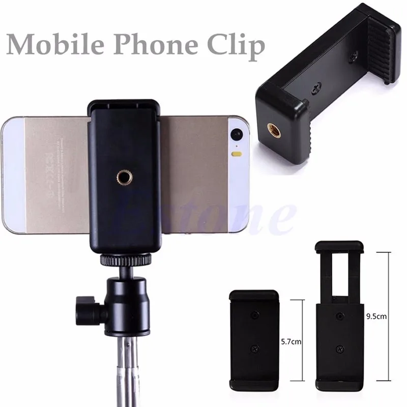 NoEnName Null Quality Mini Mobile Phone Camera font b Tripod b font Stand Clip Bracket Holder