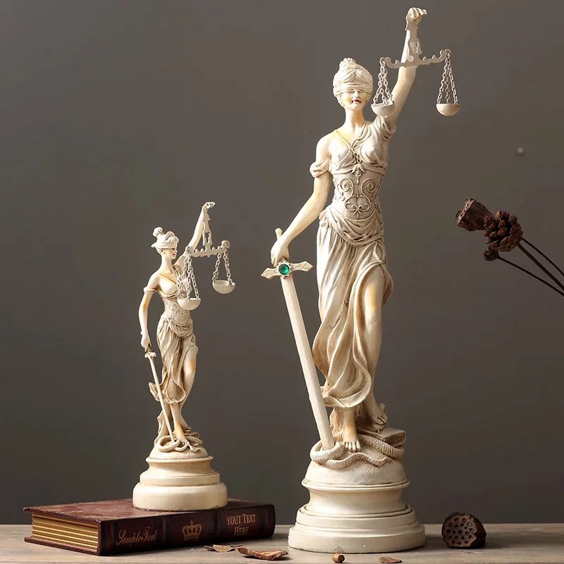  Greek Mythology Goddess Justice Goddess Victory Libra Retro Decorative Resin Handicraft Living Room - 33044520426