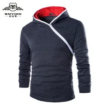 Men Hoodies 2016 New Arrival Inclined zipper Design Hoodies Jacket Long Sleeve Slim Fit Men Sweatshirts With Hoody Plus Size