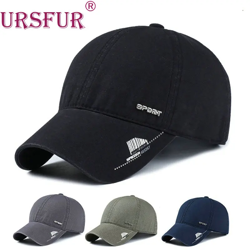 URSFUR Spandex Elastic Baseball Cap Fitted Hat Sunscreen Baseball Cap
