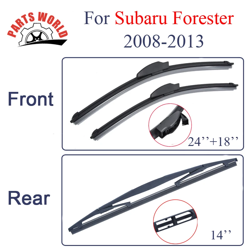 Передние и задние щетки стеклоочистителя для Subaru Forester 2008-2013 автомобильные