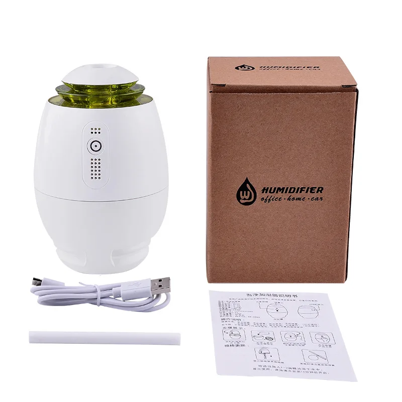 

ITAS33006 Mini Portable Desktop Air Humidifier,Ultrasonic Humidifier with LED Night Lights For Office, Baby Room,Gift ideal
