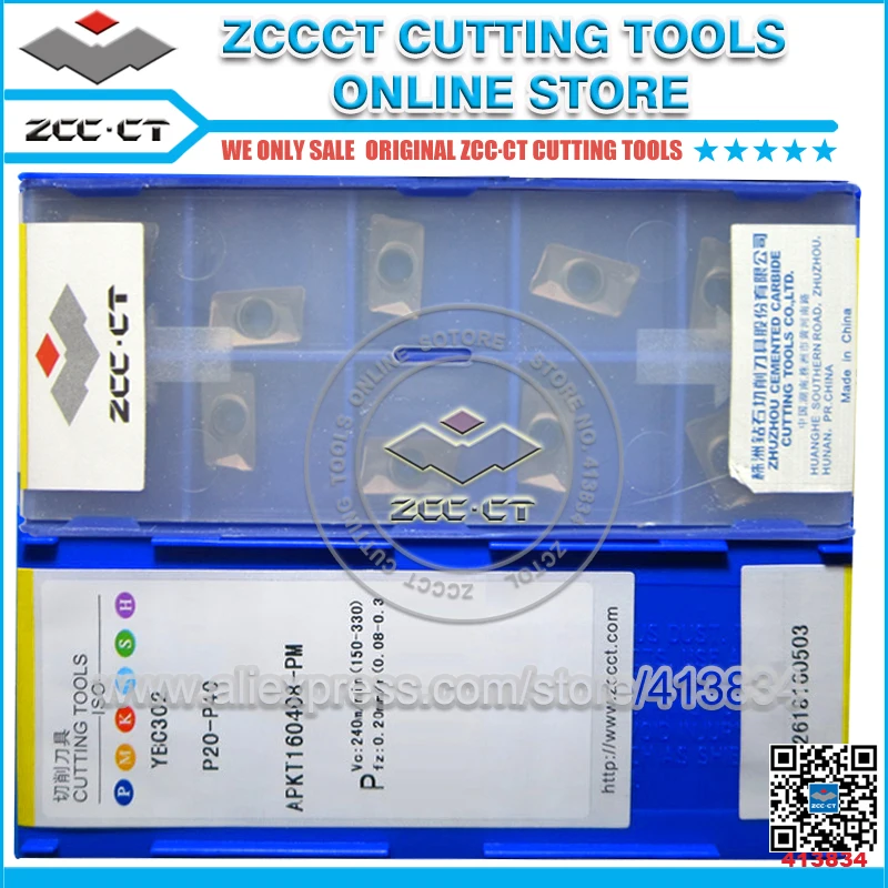 

50pcs APKT160408-PM YBC302 APKT 160408-PM APKT160408 PVD ZCCCT cemented carbide milling insert zcc.ct inserts