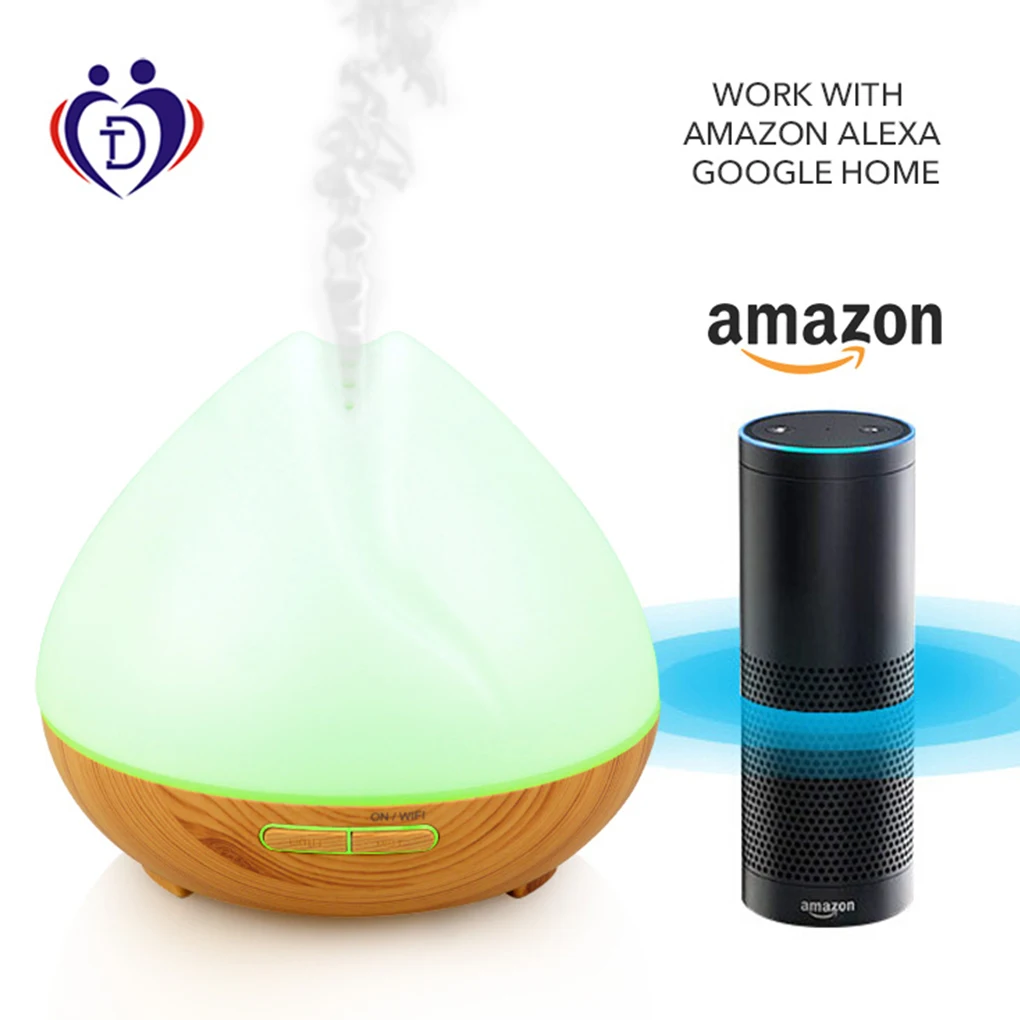 Fragrance Essential Oil Incense Burner 400ML Wifi Smart Voice Control Mist Humidifier Aromatherapy Diffuser Purifier