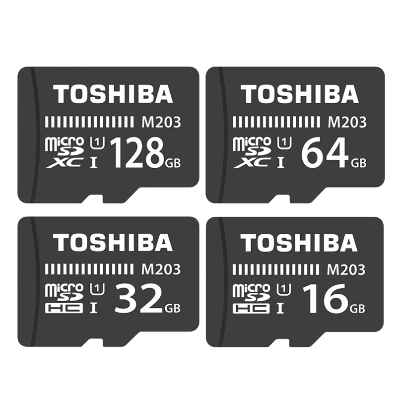 Карта памяти TOSHIBA M203 16 ГБ 32 64 128 SDHC/ SDXCMicro SD карта Max 100 МБ/с./с класс 10 Micro sd TF