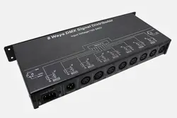 DMX128 DMX контроллер/усилитель/сплиттер/DMX повторитель сигнала/8 выходных портов распределитель сигналов DMX 8-канальный AC 110 V 220 V