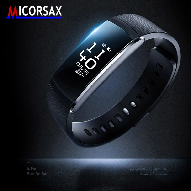 

Hot Activity Tracker Smart Bracelet A6p Heart Rate Monitoring Band Multi-Sports Management Fitness Wristband watch Push Message