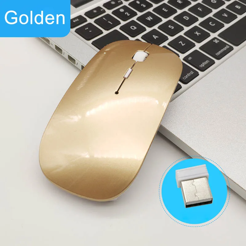 

Wireless 2.4Ghz Bluetooth 4.0 Dual Mode Mouse 1600 DPI Ultra-thin Optical Mice for PC Computer UY8