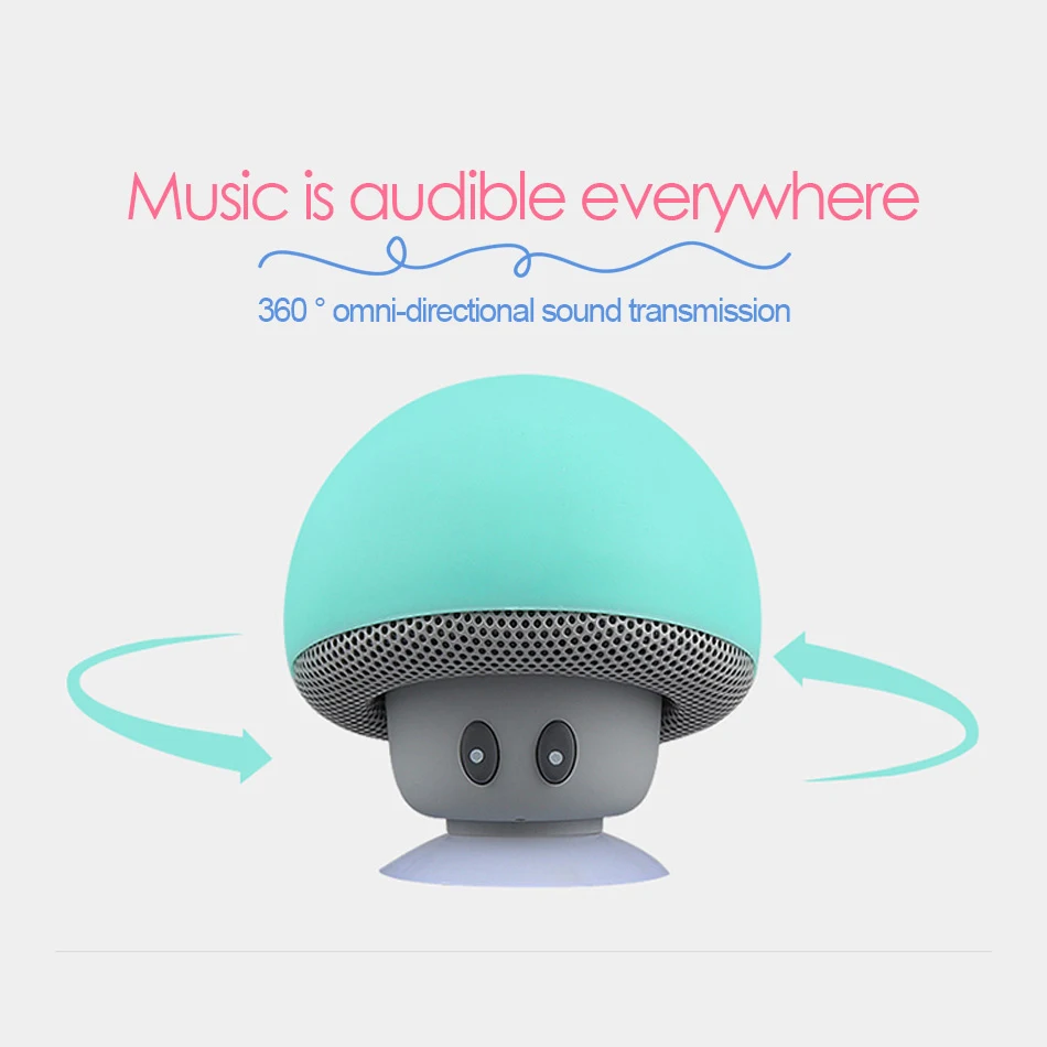 KEXU Мини Беспроводная портативная Bluetooth колонка Колонка в виде грибов мини для