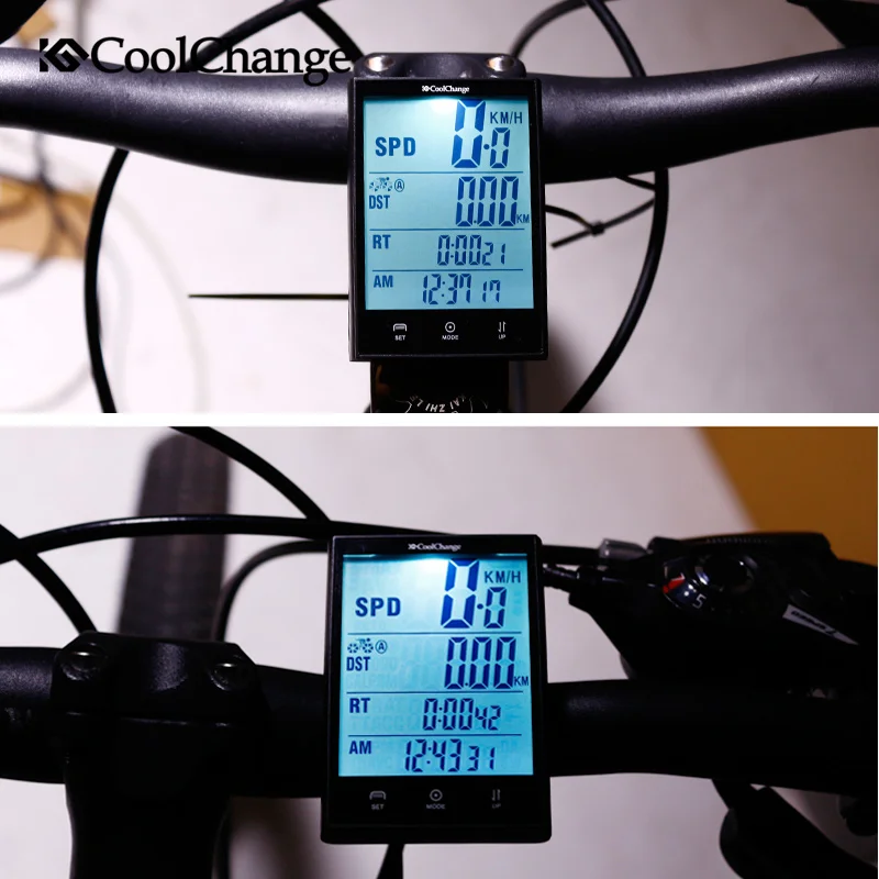 Coolсмена велосипедный компьютер проводной беспроводной водонепроницаемый велосипедный Спидометр Одометр велосипедный 2,7 экран компьютер измеримый секундомер